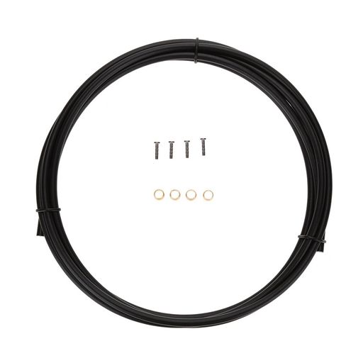 Alomejorシマノ用油圧ブレーキホースブレーキオイルパイプコネクターインサートセットBH90BH59に適用黒..