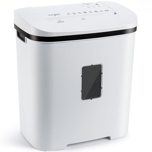 GULCIRCLE シュレッダー 家庭用 電動 業務用:4*40MMマイクロカット 細断枚数A4/14枚 連続細断8分 大容量ダストボックス21L 精密な刃の設計 静音58DB カード類ホッチキス針細断可能 コンパクト マイクロクロスカット 人気