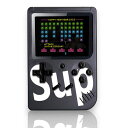 GRIGIOY【400のゲームが遊べる】SUP型携帯ゲーム機互換機本体レトロゲーム400種類内蔵(ブラック)