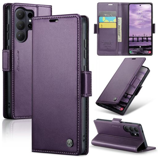 ReHowy Galaxy S26 Ultra SC-53G/SCG37 対応 ケース 手帳型 PUレザー 携帯便利 サムスンS26ウルトラ 保護カバー 衝撃防止 擦り傷防止 全面保護 磁気バックル付き スタンド機能付き カード収納 コイン…