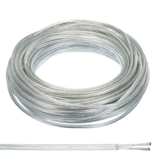 PATIKIL200フィート18/2PVC被覆電線300VSVT丸型ランプコード絶縁耐熱電子柔軟ケーブルLEDランプ電線オ..