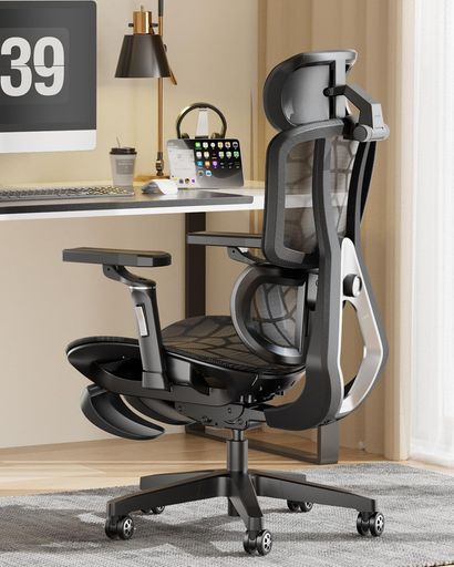 AUTOFULL(オートフル) G5 ゲーミングチェア 通気メッシュ 人間工学 6Dランバーサポート 二重回転軸ヘッドレスト 360°アームレストオフィスチェア 椅子 デスクチェア チェア テレワーク 疲れない 人体工学椅 メッシュチェア