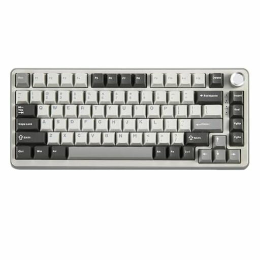 YUNZIIB75PRO75%ガスケットゲーミングキーボード無線メカニカルキーボードBT/2.4G/有線ワイヤレスホットスワップ搭載RGBノブ付きカスタムキーボードMac/Win用技適認証取得(グレーミルクスイッチ) YUNZIIB75PRO75%ガスケットゲーミングキーボード無線メカニカルキーボードBT/2.4G/有線ワイヤレスホットスワップ搭載RGBノブ付きカスタムキーボードMac/Win用技適認証取得(グレーミルクスイッチ)