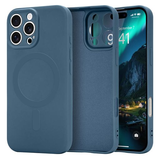 Lafunda iPhone 16 Pro 用 ケース MagSafe対応 TPU シリコン カバー 軽量 薄型 指紋防止 マグネット搭載 レンズ保護 耐衝撃 傷付き防止 ソフト素材 マット質感 落下防止 マイクロファイバー裏地付き…