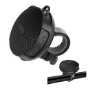 ELEOPTION スピーカー BLUETOOTHスピーカー ポータブル 自転車用 IP65防水 USB充電 ワイヤレス スピーカー 屋外 BLUETOOTH 5.0 10時間再生時間 ハイキング キャンプ 大音量 自転車スピーカー (ブラック)(2)