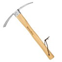 Berry&Bird37.8cm/14.9in園芸用くわ鍬、ステンレス鋼ホー、人間工学に基づいた木製ハンドル、収納に便利な牛革製ストラップ、移植、掘り、植え付け、土壌のほぐし、キャンプや試掘用の頑丈…