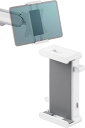 イーサプライ タブレットホルダー スマホホルダー VESA取付け 75×75MM対応 モニターアーム ポール 支柱 壁掛け モバイルモニター IPAD IPHONE ホワイト EEX-TBH02WH(2)