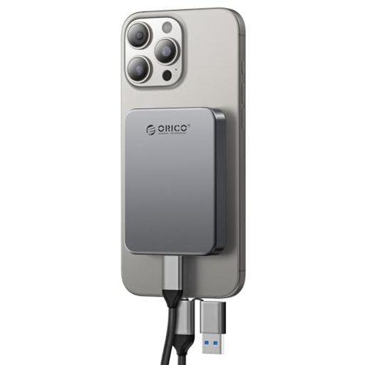 ORICO2TB磁気ポータブルSSD、4K120fpsProResHDR記録・保存、USB3.2Gen1最大460MB/s、USBC&A2in1ケーブル、iPhone16Pro ORICO2TB磁気ポータブルSSD、4K120fpsProResHDR記録・保存、USB3.2Gen1最大460MB/s、USBC&A2in1ケーブル、iPhone16Pro