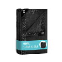 BEGRIT日よけシェード遮光率90%遮光ネット1.8X2M日除けネットUV90%カットでオーニング日よけシェード園芸ベランダ植物日よけネットブラック用ベランダテラス駐車場カーポート