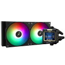THERMALRIGHTFW240ブラックARGBCPUウォータークーラー、2000RPMの2つのPWMファン、320*240解像度のIPSLCDスクリーン、液体CPUクーラー、AMD用CPUPCAIOクーラー:AM4/AM5/