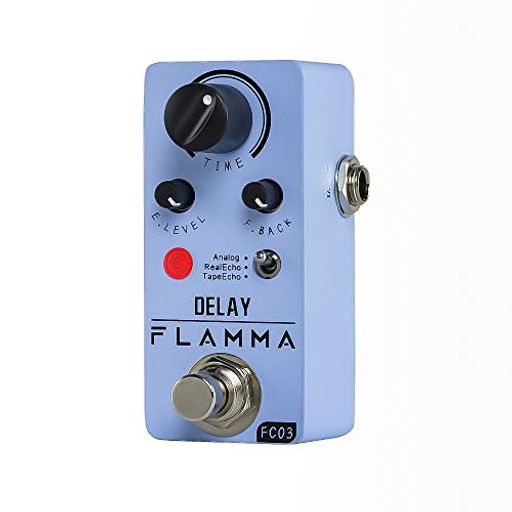 FLAMMA FC03 ミニ デジタル ディレイ ペダル ギター ペダル 3遅延 モード アナログ リアル エコー テープ エコー トゥルー バイパス付き ブルー