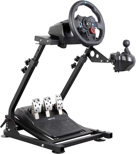 DSHOT UPDATED RACING WHEEL STAND (拡張版) レーシングホイールスタンド ギアシフター用マウント セット ロジクール G25 G27 G29 G920 T300RS T3PA TGT T500 対応