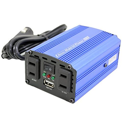 メルテック 車載用 インバーター 2WAY(USB&コンセント) DC12V コンセント2口120W USB1口2.4A 静音タイプ MELTEC SIV-150