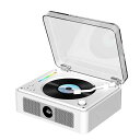THINKYACDプレーヤーBluetooth受信/送信、木製キャビネット、レトロステレオスピーカー内蔵卓上置き一機多用USB/光ケーブル対応/AUXA-Bリピートポータブルリモコン付きノイズリダクション(2)