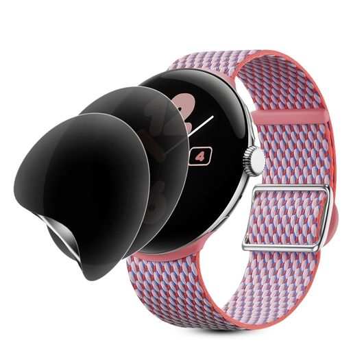 【覗き見防止】FORGooglePixelWatch3/2/141mm用保護フィルムGooglePixelWatch2液晶保護フィルムTPU素材軟耐衝撃/装着簡単/覗き見防止/脱落防止対応googlepixel(2)