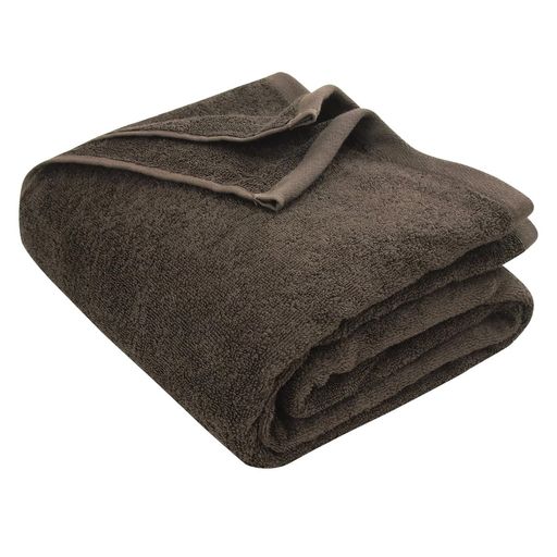 リヴェールタオルケットハーフサイズエジプト綿100%夏用吸湿速乾厚手(ブラウン)