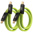 Leehitech2x0.5M100WTypeC短いケーブル20Gbps高速転送USB-CtoUSB-Cフラットケーブル8K@60HZビデオおよびデータ同期。iPhone16/15シリーズ、iPad、Macbook(2)