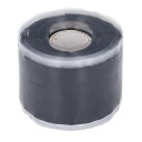 ホース修理テープ、自己融着シリコンテープ50mm幅0.8mm、防水ゴム漏れ防止シールテープ、温水および冷水パイプ修理用のシリコーンゴムセルファマルガムテープ(黒)