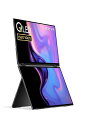 EHOMEWEI モバイルモニター 18.5インチ QLED 1920X1080 デュアルディスプレイ 折りたたみ ペンタブ ミラーリング 拡張 薄型 6.5MM XQG-185NF(2)