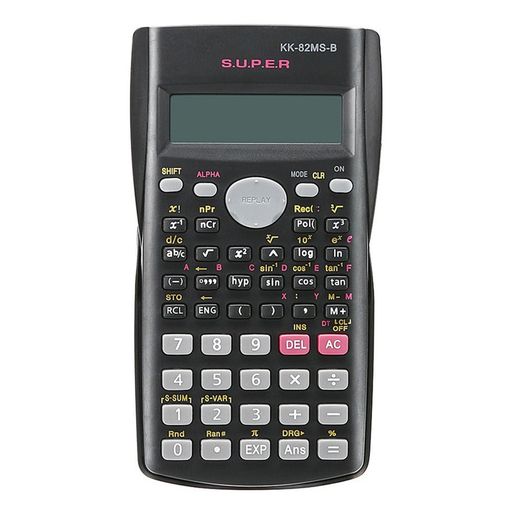 ZMART 2行表示 関数電卓 82MS 多機能 科学 数学 教育用 ハンドヘルド 82MS-B ポータブル 多機能 電卓