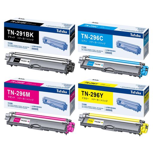 TN-291TN-296互換トナーカートリッジ4色セットブラザー用TN-291/296トナー大容量タイプBrother用TN291TN296トナー純正併用可能対応機種:HL-3170CDWHL-3140CW TN-291TN-296互換トナーカートリッジ4色セットブラザー用TN-291/296トナー大容量タイプBrother用TN291TN296トナー純正併用可能対応機種:HL-3170CDWHL-3140CW