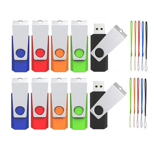 USBメモリ16GB10個セットWOOOLKENUSB2.0360度回転式設計軽量フラッシュドライブストラップ付きデータ保存とバックアップ用のUSBスティック USBメモリ16GB10個セットWOOOLKENUSB2.0360度回転式設計軽量フラッシュドライブストラップ付きデータ保存とバックアップ用のUSBスティック
