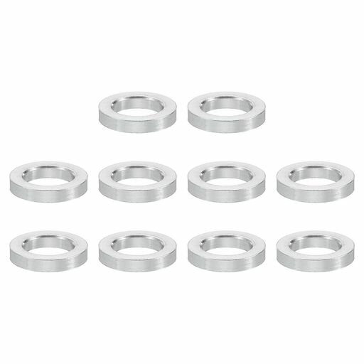 PATIKILM5アルミスペーサー10個セット金属スペーサーアルミニウム製5.2mm内径x8mm外径x1.5mm長1/5”また..
