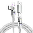 240W USB C TO C ケーブル 1.8M 両端180°回転可 PD超高速充電 タイプC ケーブル 高速データ転送 USB-A変換アダプタ付き MACBOOK PRO/PHONE15/15 PRO/GALAXY/GOOGLE PIXEL対応(2)