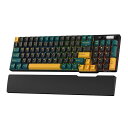 RKROYALKLUDGERK96RGB限定版、90%96キーワイヤレス3モードBT5.0/2.4G/USB-Cホットスワップ可能メカニカルキーボード、リストレスト付き、ボリュームコントロール、ソフトウェア、大容量バッテリー…