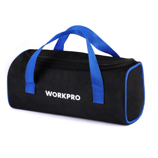WORKPRO ツールバッグ 工具入れ 道具袋 工具バッグ 収納バッグ 大口収納 1680Dオックスフォード 強化底 横長 ワイドオープン 持ち運び 幅32CM