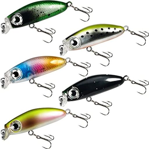 釣りVMSIXVMメバルアジプラグルアー渓流小型のシンキングミノー5色10色セットリップ付フィッシングルア..