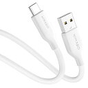 NIMASOUSB-A&USB-Cケーブル絡まないケーブルシリコン素材採用USBTYPECケーブル2.0IPHONE16/15シリーズ対応/PIXEL/XPERIA/GALAXY/LG/SHARPその他ANDROID等(2)