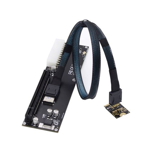 1) お使いのデバイスにOculink SFF-8612インターフェースがある場合は、このアダプターを使用してeGPUを接続し、外部グラフィックカードとSSDをコンピューターデバイスに追加できます。 2) 外部グラフィックカードとSSDに対して、より高い帯域幅、低コスト、そしてより良いパフォーマンスを提供します。 3) このカードは、NVMeプロトコルを使用してPCI Express 4x信号を伝送します。 4) 最大32 Gbpsのデータ転送速度、NVM Express (NVMe) 1.2をサポート 5) パッケージ内容:OCuLink to NVME (M.2 M-Key) アダプター1個、Oculinkケーブル1個、OCuLink to PCI-E X16アダプター1個。 6) システム要件:Linux Kernel 4.3以上、Windows 8.1/8.1-64/10/10-64。