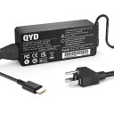 QYD 65W 汎用 ACアダプター USB C TYPE-C 電源アダプター ノートパソコン充電器 対応するLENOVO CHROMEBOOK 100E 30...