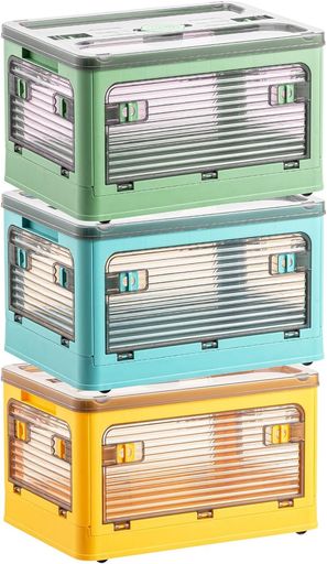 【5面開閉式x大容量収納】 「衣類/おもちゃ/布団収納に最適」 5面開閉式収納ボックスはどこからでも開けれるので詰める順番を考えずに、ポイポイ入れれるのが便利です。しかも大容量だから衣類やおもちゃ、布団まで色んな物がたっぷり収納できます。ボックスの天面に重い物も入れても、前、後、左、右から取り出せる可能です。一方向からしか取り出せない入れる伝統の収納ケースに比べて、使用頻度の低いものを取り出すのが不便になる心配はもうありません。こんな収納ボックスは本当に宝物です。 【キャスター付きx積み重ね安定】 「引っ越し/大掃除に便利」 AZMKOOの収納ケースの底にローラーが付いてて移動がスムーズ。部屋の掃除や引っ越しする際に移動可能にはとても便利です!一方、キャスター付きですが、これを格納できる溝が蓋についているため、積み重ねることができ、とても安定しています。これにより縦のスペースを利用でき、収納ボックスの使用面積を節約します。 【防カビx防湿設計】 「梅雨/結露対策に必須」 この収納コンテナの天板中央には丸形の収納スペースが設けられており、乾燥剤や防虫剤を入れることができ、防カビ・防湿、防塵機能を備えています。