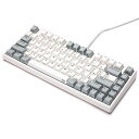 NIZキーボードMICRO82-1M USB TYPE-C有線接続(着脱式) WIN/MAC3秒間切替 CHERRY MX軸 専用ソフトウェア付き キーボードカスタマイズ可能 プログラム1/2/3 静電容量無接点方式 静音 キー荷重35G 英語配列(2)