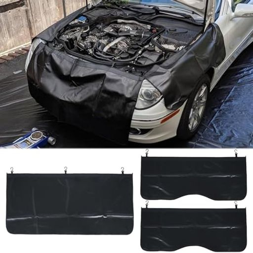 aleawol3枚セットフェンダーカバー整備自動車用フェンダーマットセットソフトレザー傷付き防止保護マッ..