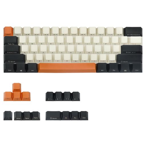 HappyBalls60%キーキャップサイドプリントPBTキーキャップセット60%いチェリーMXキーキャッ616860%MXスイッチメカニカルキーボード用(カーボン)