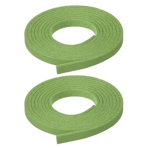 PATIKIL革紐ネックレス用革紐5mmスエードレザーストラップフェイクレザーストネックレスブレスレット手作り材料DIYハンドメイドアクセサリーパーツ2個草の緑