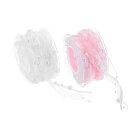 yowodana2個入りパールチェーンリボン手芸オーガンジーリボン蝶結びプレゼント/DIY/花束/ギフト包装用品結婚式パーティー装飾ギフトプレゼント飾りヘアアク...