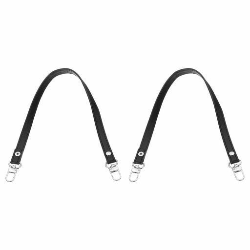 PATIKILレザーパースハンドルストラップ2個17”レザーパースストラップ交換DIY女性クラッチバッグハンド..