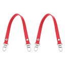 PATIKILレザーパースハンドルストラップ2個13”レザーパースストラップ交換DIY女性クラッチバッグハンドバッグトップハンドルストラップ修理アクセサリーレッ...