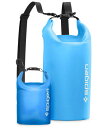 Spigen完全防水ドライバッグ20L+2Lセット大容量リュック防水バッグIPX6認証海プールダイビング釣りキャンプA630AMP06024(シー・ブルー)