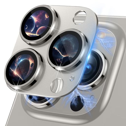 RICYEELカメラフィルムIPHONE16PRO/IPHONE16PROMAX対応カメラレンズ保護カバーアイフォン16PRO/アイフォン16PROMAX用レンズ保護フィルムアルミ合金耐スクラッチ耐衝撃