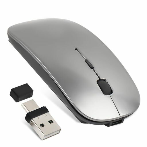 マウス BLUETOOTH TYPE-C充電式 ワイヤレスマウス 静音 充電式 薄型 小型 無線マウス 2.4GHZ 3DPIモード 高精度 持ち運び便利 MAC/WINDOWS/SURFACE/MACBOOK/IPAD/PCに対応