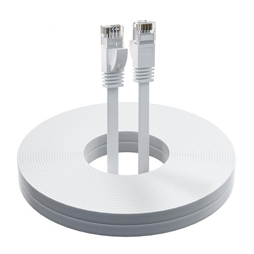 LANケーブル20MCAT6イーサネットケーブル1.6mmウルトラフラットUTP極薄有線ランロング隙間用防水インタ..