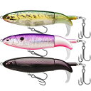 TRUSCEND【フローティング・プロップベイト】ルアーフィッシング釣りルアーポッパーペンシルルアートップウォーター回転テール付きフローティングBKKフック付き淡水・海水用スイムベイ…