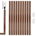 Rabieru配線モール配線カバー配線隠しカバーコードカバーコードプロテクターケーブルカバー床電線ケーブルカバーコード隠し両面テープ付き(40x2x1.1cm、...