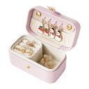ミニジュエリーボックス 携帯用 アクセサリーケース ミニ 持ち運び ジュエリー収納ボックス コンパクト 収納 宝石箱 可愛い 旅行用 ジュエリーケース 指輪 ネ...