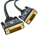 ThsucordsDVIVGAケーブル3M単方向DVI-DVGAアダプターオス-オス金メッキ編組1080PフルHDコードHDTV、PC、ノートパソコン、モニター、プロジェクター用